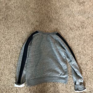 Gray Abercrombie  Kids Cross Front Sweatshirt.